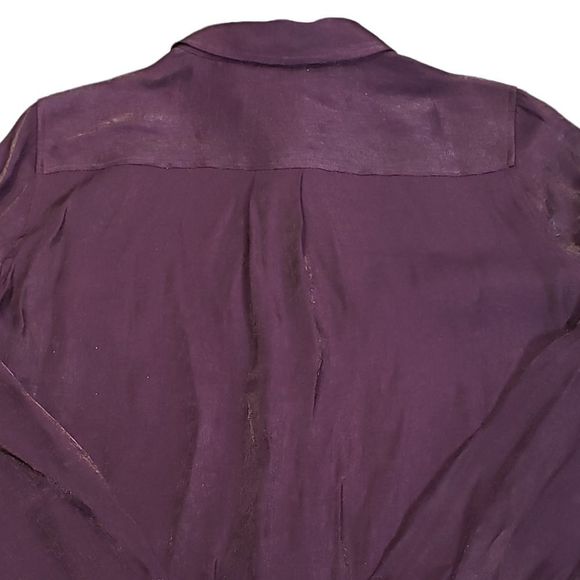 Chico's Long Sleeve Button Down Shirt Women's Size 0 / Conventional Size XS - Picture 6 of 8